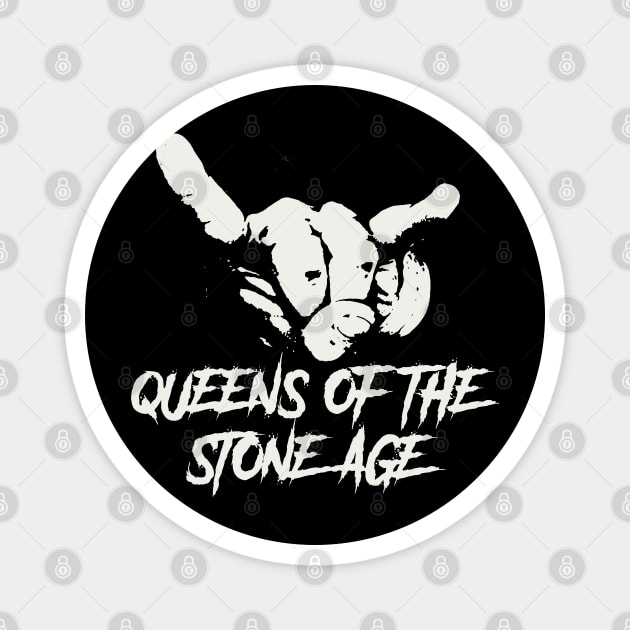 qotsa horn sign Magnet by sumurbatu